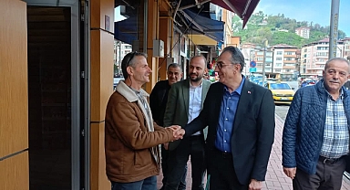 BAŞKAN AZİZOĞLU ESNAFLA BULUŞTU