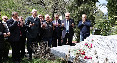 DERVİŞOĞLU'NDAN ÖZKAN SÜMER'İN KABRİNE ZİYARET