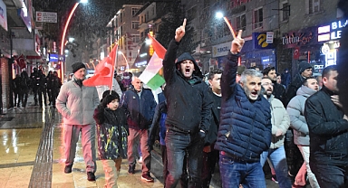 GÜMÜŞHANE'DE GAZZE'YE DESTEK YÜRÜYÜŞÜ