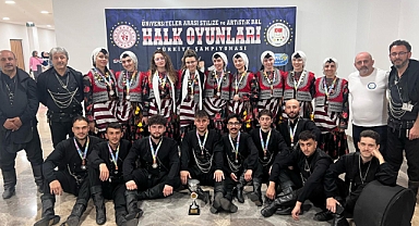 KTÜ HALK OYUNLARI EKİBİ TÜRKİYE İKİNCİSİ 