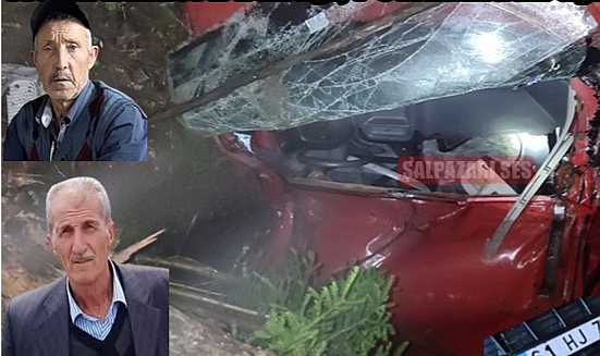 ŞALPAZARI'NDA FECİ KAZA: 2 KİŞİ ÖLDÜ