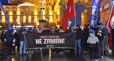 TRABZON'DAN İSRAİL'E TEPKİ FİLİSTİN'E DESTEK 