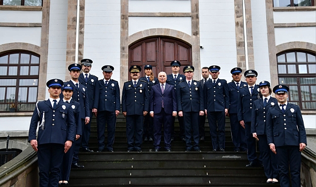 VALİ YILDIRIM POLİS TEŞKİLATINI MAKAMINDA AĞIRLADI