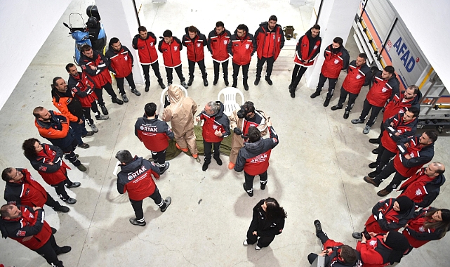 ORTAHİSAR BELEDİYESİ'NİN ARAMA KURTARMA EKİBİNE ÖNEMLİ EĞİTİM