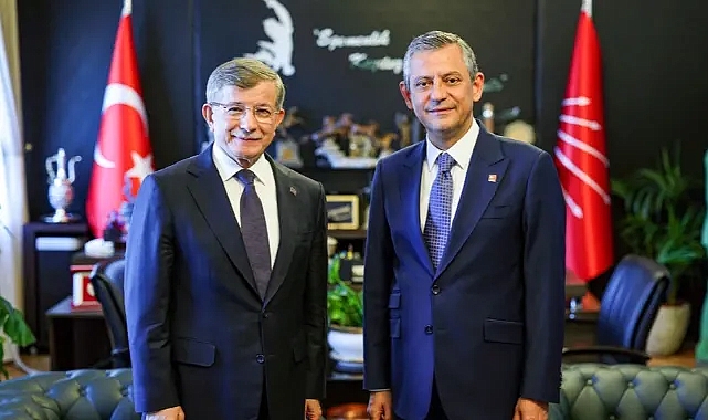 ÖZEL, DAVUTOĞLU İLE BİR ARAYA GELDİ