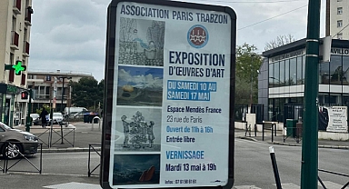 PARİS SOKAKLARINDA TRABZON AFİŞLERİ 