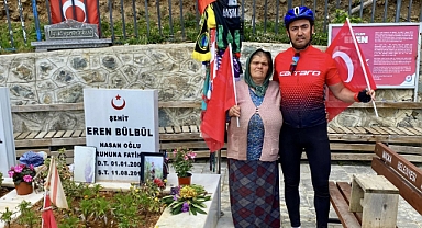 PEDALLERİNİ ŞEHİT EREN BÜLBÜL İÇİN ÇEVİRDİ