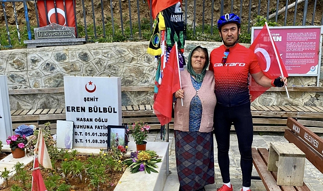 PEDALLERİNİ ŞEHİT EREN BÜLBÜL İÇİN ÇEVİRDİ