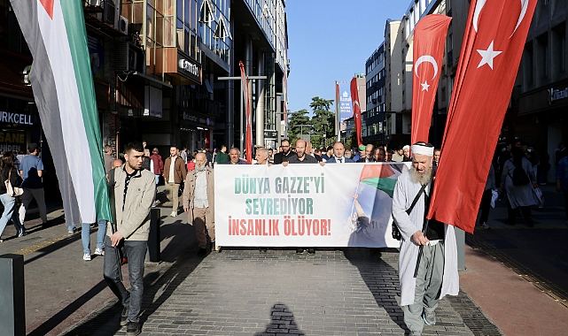 TRABZON, FİLİSTİN İÇİN YÜRÜDÜ