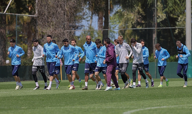 TRABZONSPOR ÇALIŞMALARINI TAMAMLADI