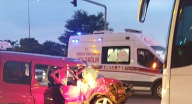 ARSİN'DE KORKUTAN KAZA: 1 YARALI