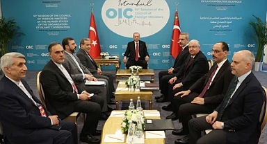 CUMHRUBAŞKANI ERDOĞAN, İRAN DIŞİŞLERİ BAKANINI KABUL ETTİ 