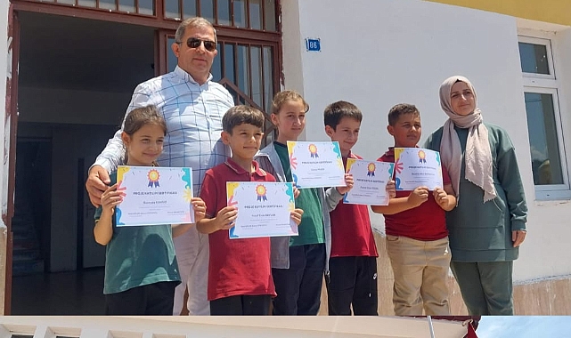 DOLAYLI İLKOKULU'NDAN ÖRNEK PROJE... DOĞAYA 'YEŞİL ADIMLAR' ATTILAR