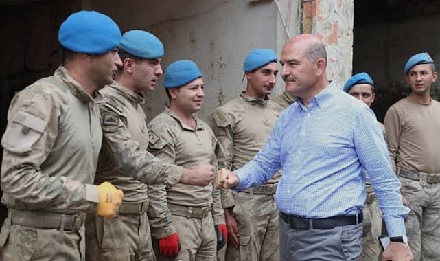 SOYLU: GÖZÜNÜ KIRPMADAN ŞEHADETE YÜRÜYEN BİR ORDUNUN MENSUPLARIYIZ