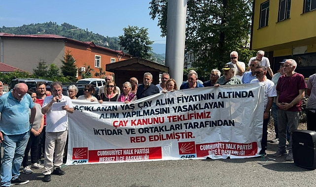 CHP'Lİ DENİZ: ÜRETİCİYİ KORUYAN ÇAY KANUNU YOK