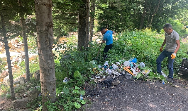 ORTAHİSAR BELEDİYESİ, SÜMELA MANASTIRI’NIN ETRAFINI TEMİZLEDİ