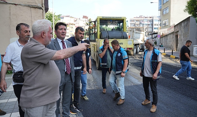 ORTAHİSAR’DA YOL MESAİSİ SÜRÜYOR