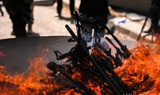 PKK SİLAHLARI BÖYLE YAKTI!