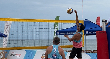 TRABZON'DA ULUSLARARASI PLAJ VOLEYBOLU HEYECANI BAŞLADI