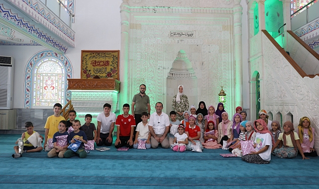 BAŞKAN EKİM, YAZ KURAN KURSU ÖĞRENCİLERİ İLE BİR ARAYA GELDİ