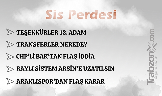 01.09.2025 SİS PERDESİ