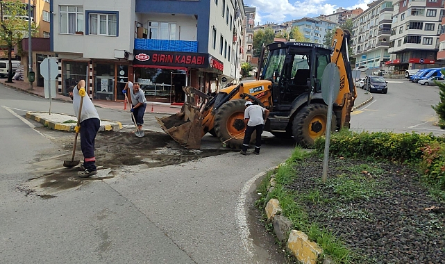 AKÇAABAT BELEDİYESİ EKİPLERİ SEFERBER