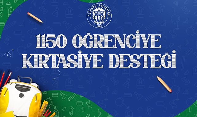 AKÇAABAT BELEDİYESİ'NDEN ÖĞRENCİLERE KIRTASİYE DESTEĞİ