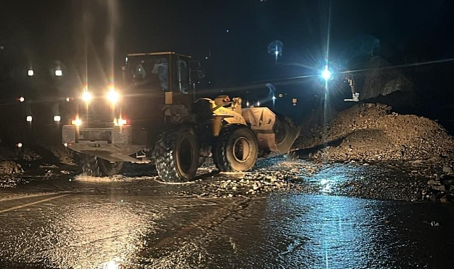 ARSİN'DE KORKUTAN HEYELAN