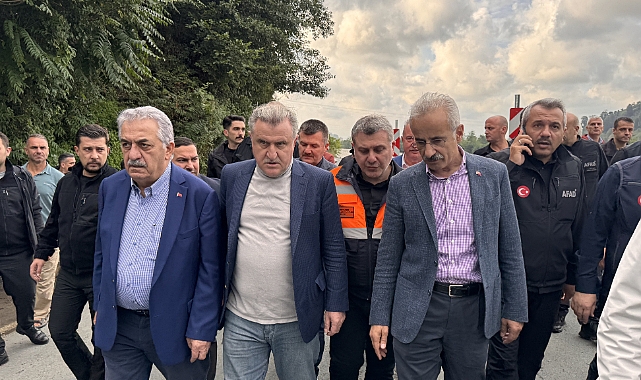 BAKANLAR URALOĞLU VE BAK RİZE'DE İNCELEMELERDE BULUNDU