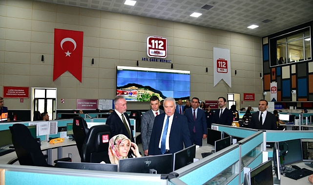 VALİ YILDIRIM'DAN ÇAĞRI MERKEZİNE İNCELEME