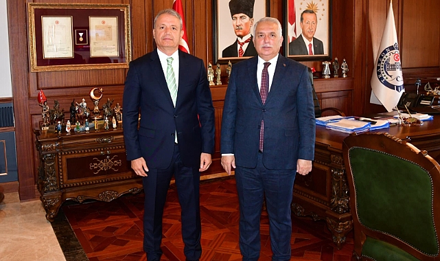 YENİ İL EMNİYET MÜDÜRÜ LOĞOĞLU'NDAN VALİ YILDIRIM'A ZİYARET