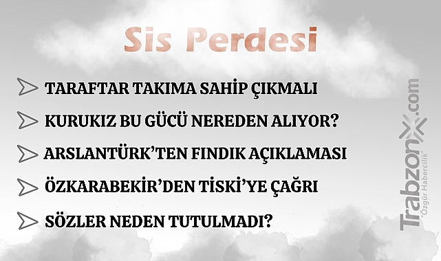 01.10.2025 SİS PERDESİ