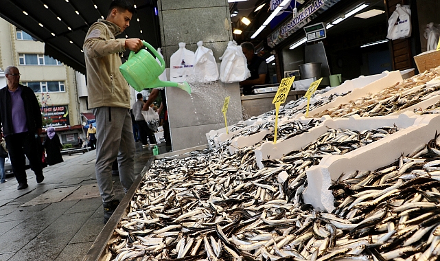 BALIKÇI TEZGAHLARI HAMSİ VE İSTAVRİT İLE ŞENLENDİ