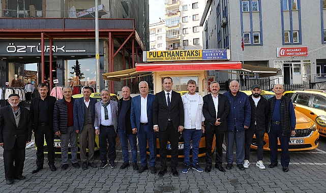 BAŞKAN EKİM'DEN TAKSİCİ ESNAFINA ZİYARET