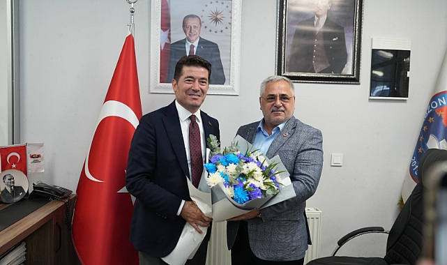 BAŞKAN KAYA, AKTÜRK’E TEBRİK ZİYARETİNDE BULUNDU