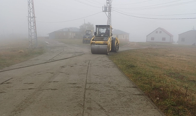 BÜYÜKŞEHİR YAYLA YOLLARINDA SORUNLARI ÇÖZÜYOR