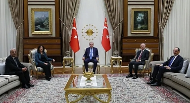 CUMHURBAŞKANI ERDOĞAN, DEM PARTİ HEYETİNİ KABUL ETTİ