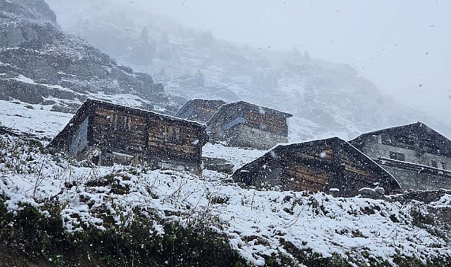 KARADENİZ'İN TEPELERİ BEYAZE BÜRÜNDÜ