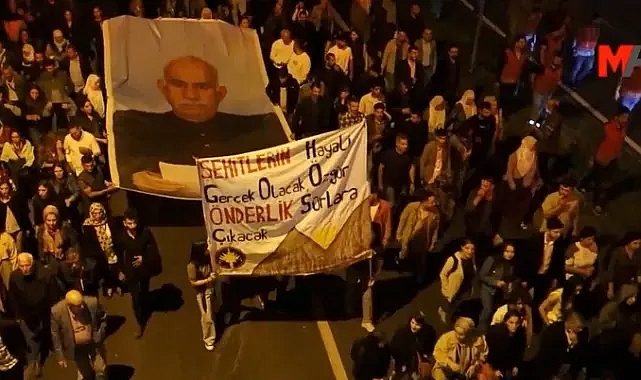 ÖCALAN YÜRÜYÜŞÜNDE POLİSE SKANDA SÖZLER!