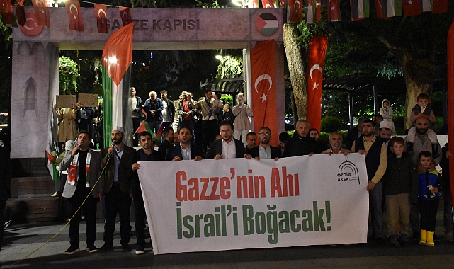 TRABZON'DA SUMUD FİLOSUNA DESTEK İSRAİL'E TEPKİ