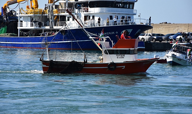 TRABZON'DAN GAZZE'YE DESTEK: SUMUD FİLOSUNA KARADENİZ'DEN SELAM