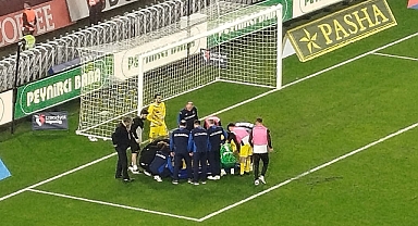 TRABZONSPOR-EYÜPSPOR MAÇINDA ŞOK SAKATLIK... CLARO'NUN AYAĞI KIRILDI