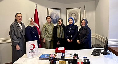 AK PARTİ KADIN KOLLARINDAN GAZZE'YE DESTEK