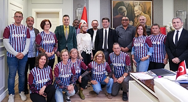 ERASMUS PROJE EKİBİ, BAŞKAN KAYA’YI ZİYARET ETTİ