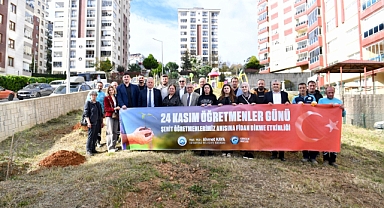 ŞEHİT ÖĞRETMENLERİN ANISI FİDANLARIN YAŞAYACAK