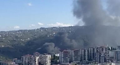 TRABZON'DA BÜYÜK PANİK... GÖKYÜZÜNÜ KARA DUMAN KAPLADI!