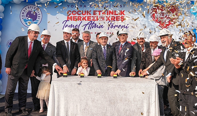 YOMRA'DA ÇOCUK MERKEZİ VE KREŞİN TEMELİ ATILDI