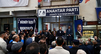 AĞIRALİOĞLU, DÜZKÖY'DE PARTİLİLERLE BULUŞTU