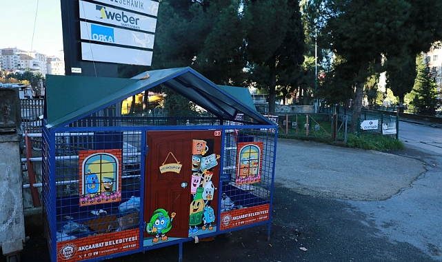 AKÇAABAT'TA GERİ DÖNÜŞÜM EVLERİ MAHALLELERE YERLEŞTİRİLİYOR