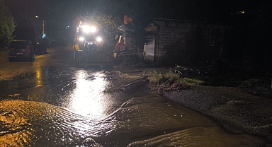 ARSİN BELEDİYESİ EKİPLERİ  GECE GÜNDÜZ SAHADA